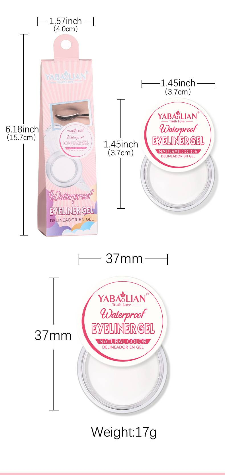 Crema de ochi Color Eyeliner Explosion Six-Color Eyeliner Cream este delicată și nu estompează tușul de ochi._voghion.com