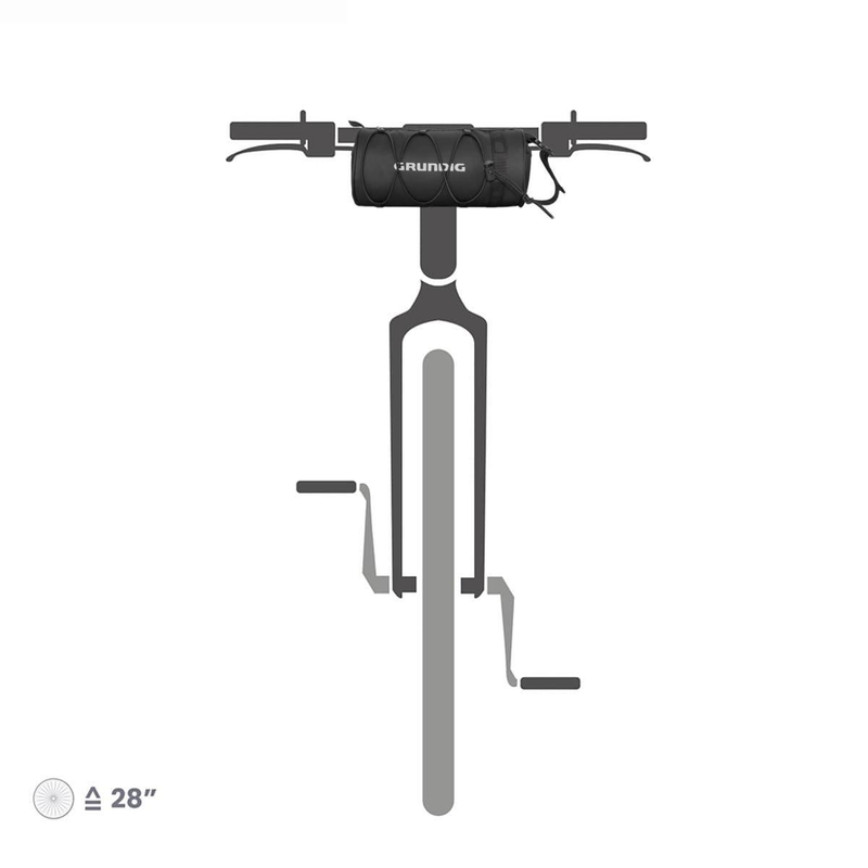 Sacoche de guidon de vélo étanche Grundig 2,5 L – Convertible en bandoulière_voghion.com