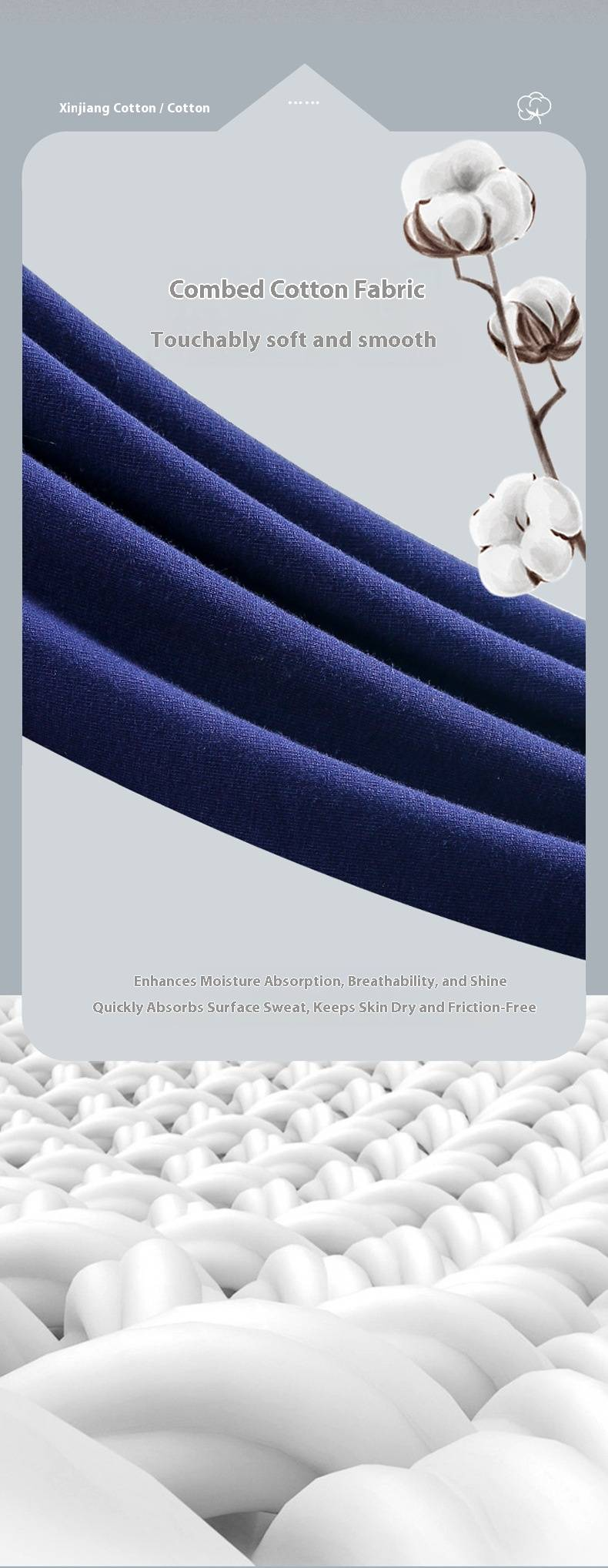 Herren-Boxershorts aus Baumwolle – Atmungsaktive, bequeme und nahtlose Unterwäsche für den täglichen Gebrauch (Schwarz, Grau, Weiß, Marineblau, Dunkelgrau, Rot) – M-XXXL_voghion.com