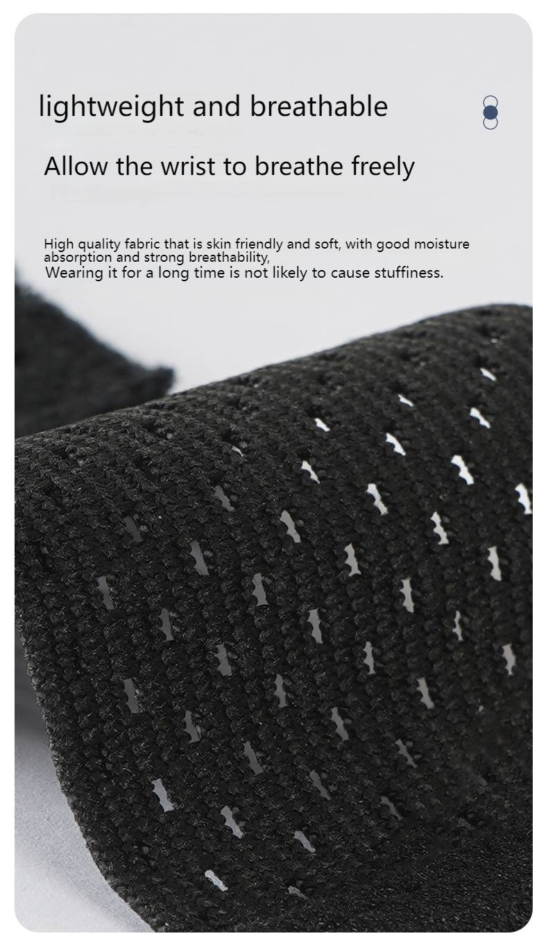 Unisex Breathable Wrist Support Brace For Sports & Daily Use - Lightweight, Adjustable & Sweat-Wicking - Ideal For Tennis, Gym, Carpal Tunnel_voghion.com