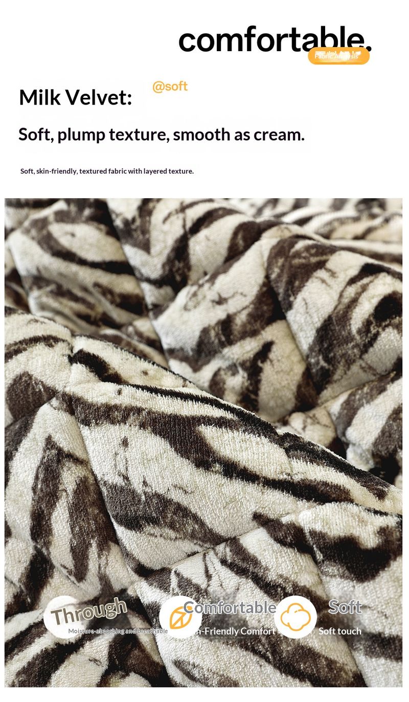 Thickened Milk Fleece One Piece Straight Line Fixed Non Slip Leather Sofa Cover/Cover Fabric_voghion.com