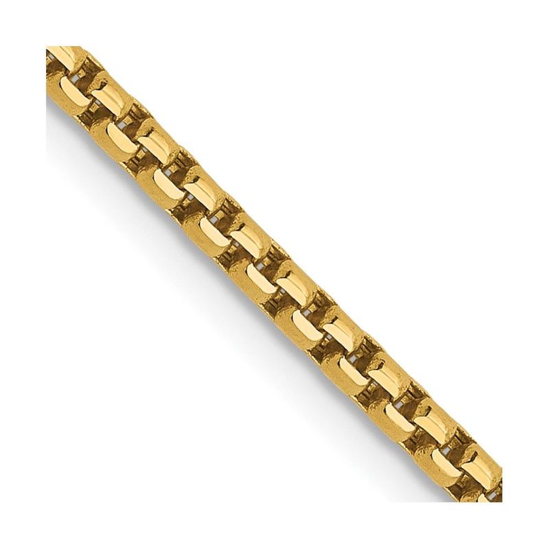 14K 1.85mm Semi-Solid D/C Round Box Chain_voghion.com