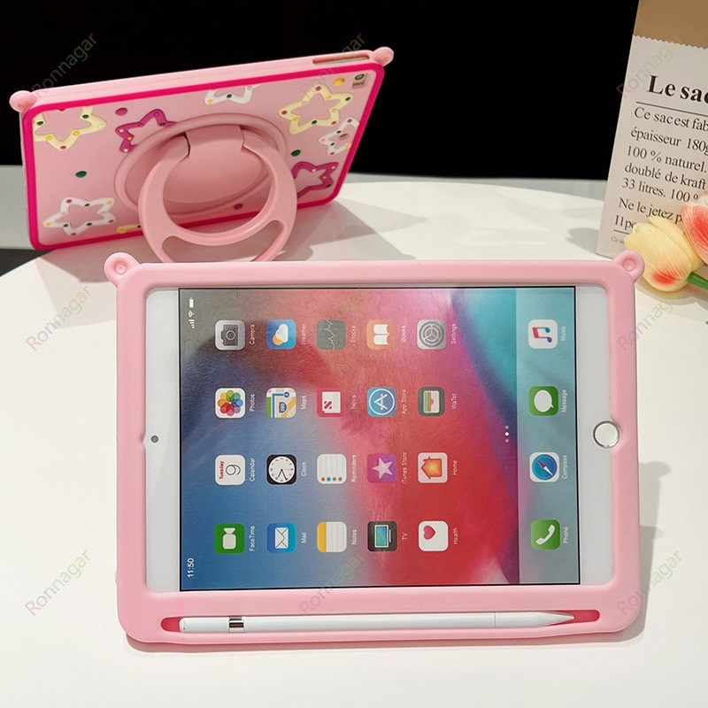 Funda Lucky Star para iPad 10,2 iPad Air 4 5 10,9 ''Pro 11 M2 9,7 5th 6th Funda giratoria de 360 ° iPad 10th 9th 8th 7th Gen Funda_voghion.com