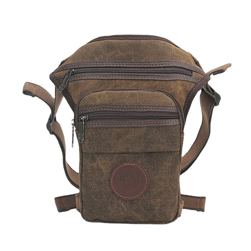 Borsa da gamba sportiva in tela resistente all'usura, con cerniera, in stile britannico, da uomo_voghion.com