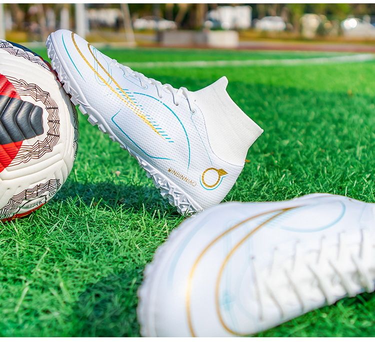 23 grenzüberschreitende Fußballschuhe für männliche und weibliche Studenten, gebrochene Nägel, TF, lange Nägel für Erwachsene, Kunstrasen-Low-Top-Trainingsschuhe für Kinder_voghion.com