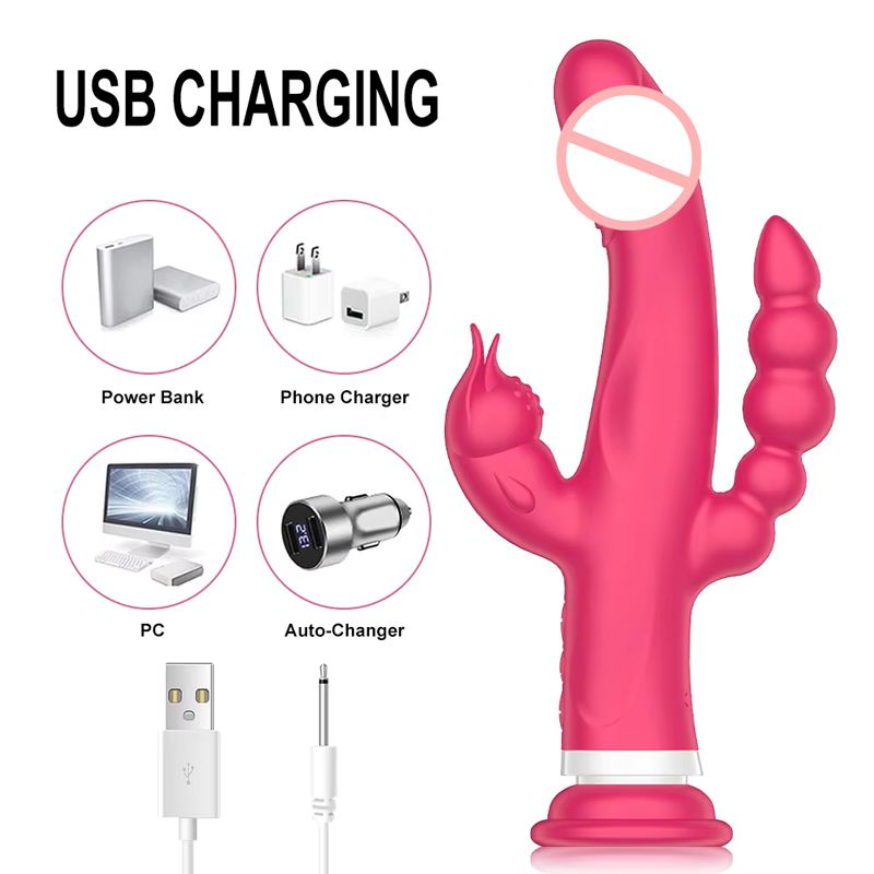 Vibratore realistico e potente a forma di coniglio, prezzo all'ingrosso, 10 velocità, tre motori, giocattolo sessuale, dildo, per donne e coppie, prodotto per adulti_voghion.com
