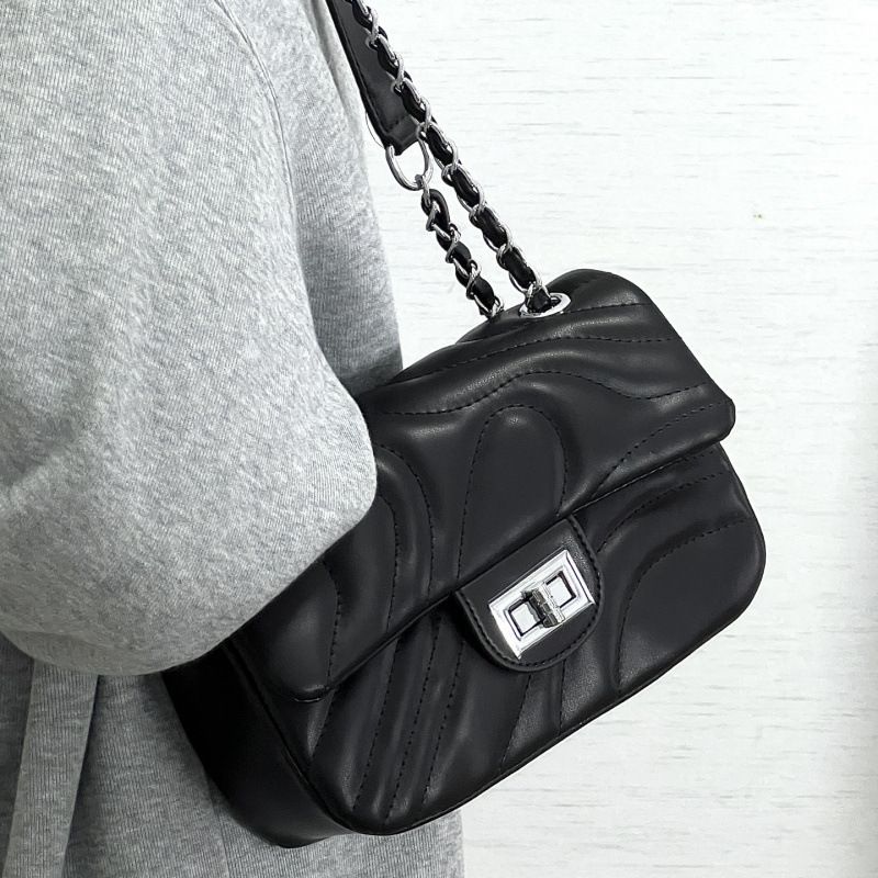 Dames 2025 herfst/winter nieuwe multifunctionele blauwe schoudertas crossbody kettingtas kleine vierkante tas_voghion.com