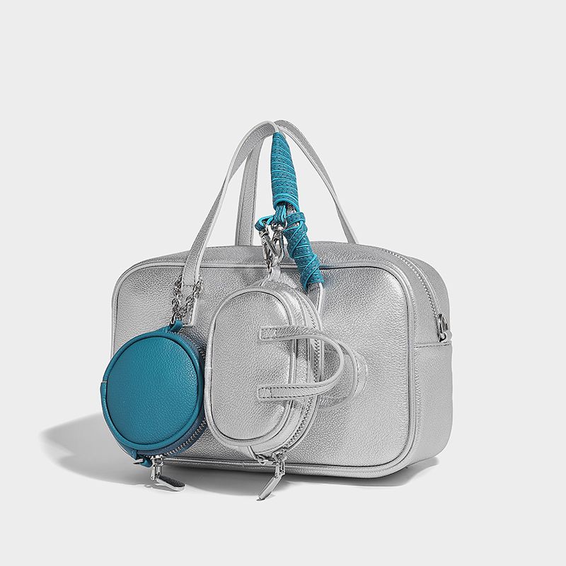 Einschultrige Messenger Bag, Nischendesign, Stilvolle Retro Boston Bowling Bag, Neue Mutter-Kind-Tasche, Geldbörse_voghion.com