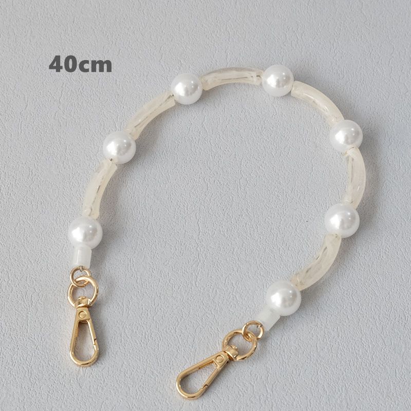 Accessori versatili in acrilico alla moda con perline di perle, tracolla singola, cordino per borsa, catena per telefono_voghion.com