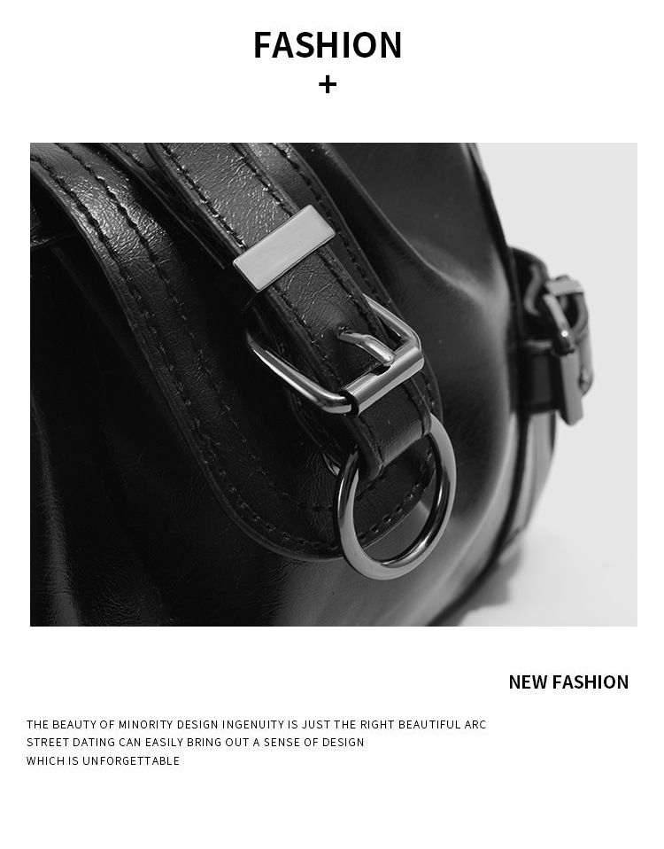 Borsa a tracolla Hobo alla moda per donna - Borsa a secchiello in morbida similpelle con chiusura a cerniera, elegante borsa a tracolla per outfit quotidiani. Borsa a mano e tracolla._voghion.com