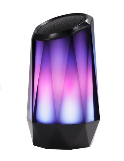 7-in Portable Wireless Bluetooth Speaker RGB LED Lights Loud Powerful Sound_voghion.com