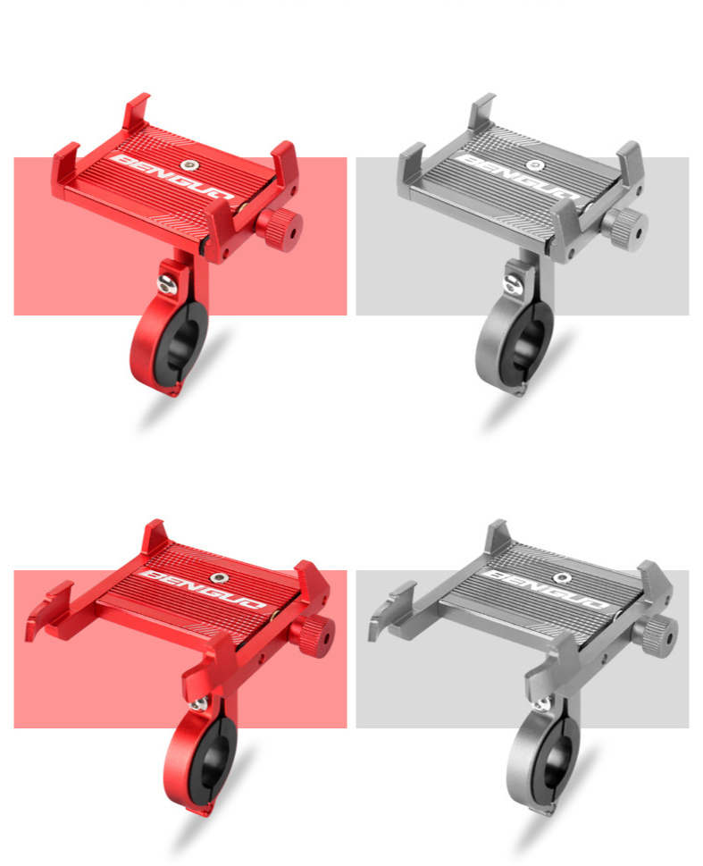 Bicycle electric bike mobile phone holder Aluminum alloy bicycle riding accessories road mobile phone holder cycling accessories_voghion.com