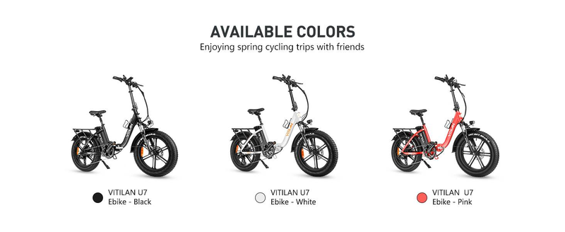 Vélo électrique pliable Vitilan U7 2.0 à gros pneus 20 x 4,0 pouces, moteur 750 W, 48 V, 20 Ah_voghion.com