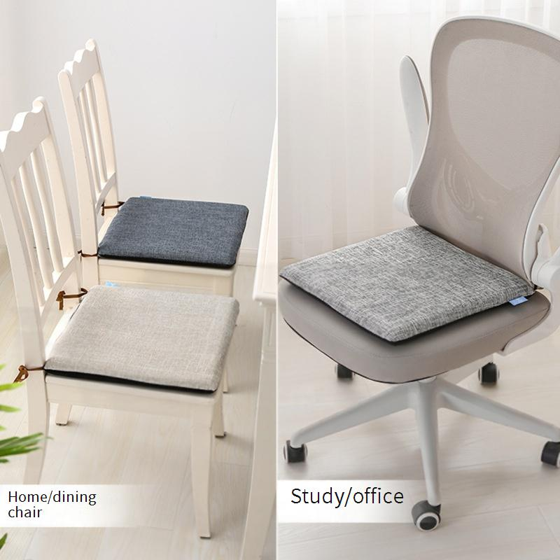 Seat Cushion Solid Color Dining Chair Cushion Thickened Office Waist Chair Cushion Student Fart Cushion_voghion.com