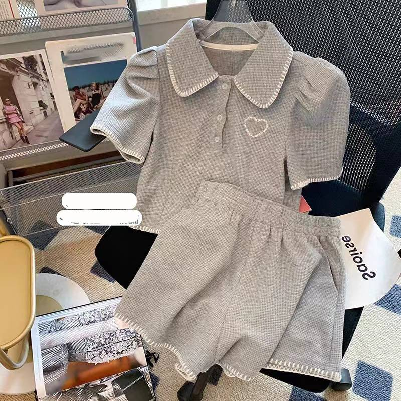 Ensemble short décontracté 2 pièces pour femme - Vêtements de sport tendance pour l'été (respirant, tendance et confortable)_voghion.com