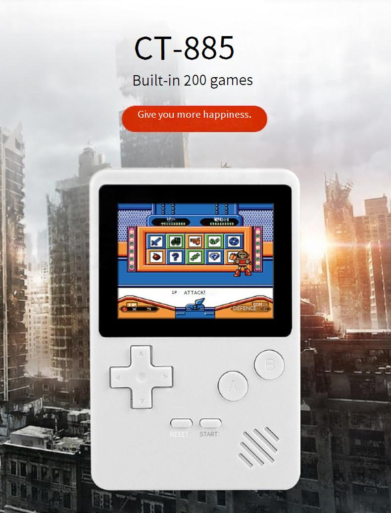 Video Game Consoles CT 885 Mini Game Console Pocket Game Console Handheld Electronic Game_voghion.com
