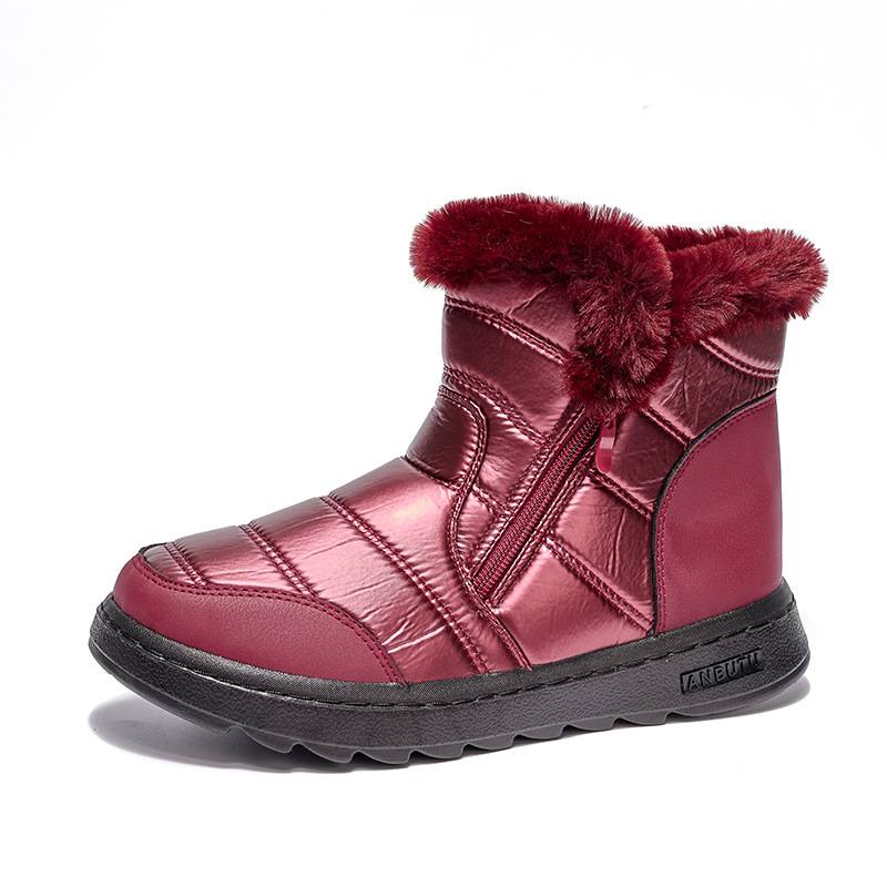 Nuove scarpe alte in cotone per donna, stivali da neve caldi e in pile, scarpe da mamma 2025_voghion.com