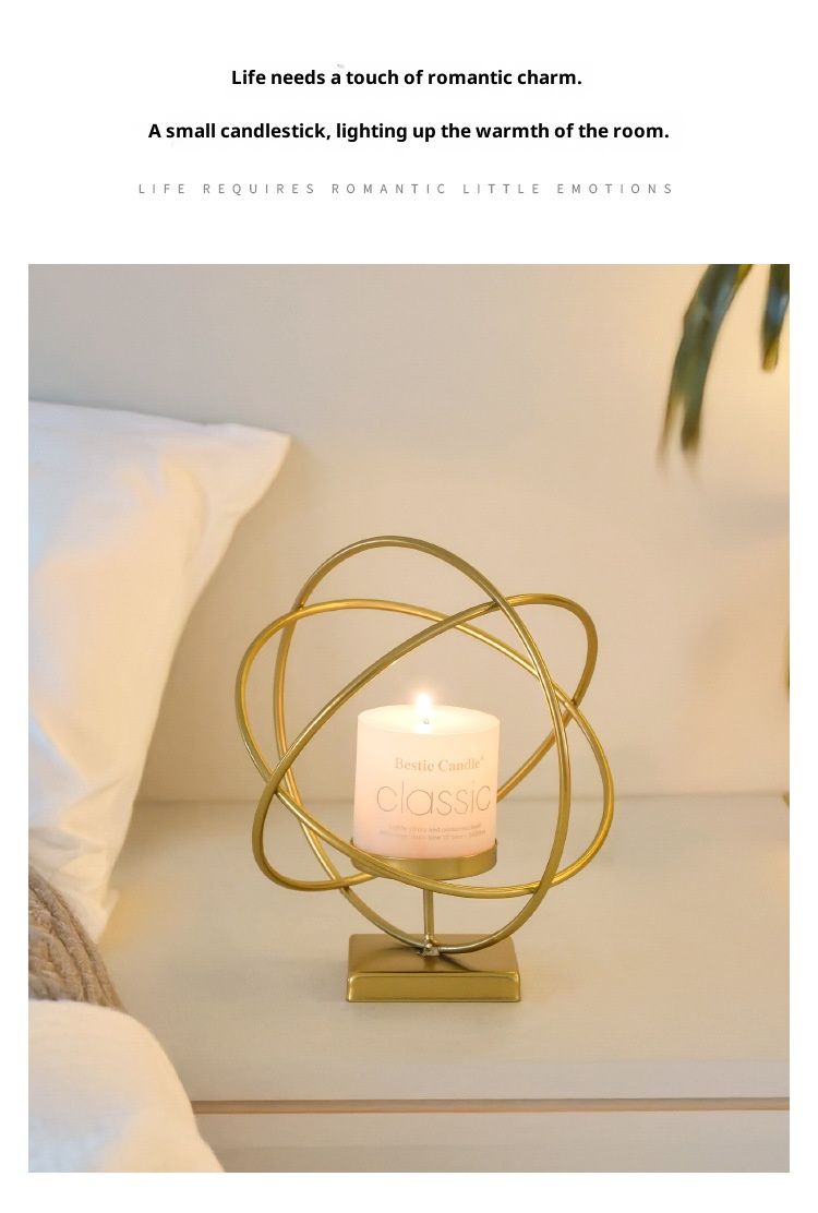 Handgefertigte Kerzenhalter aus Eisen – Vintage-Tischdekoration für romantische Abendessen, Hochzeiten und Wohnambiente_voghion.com