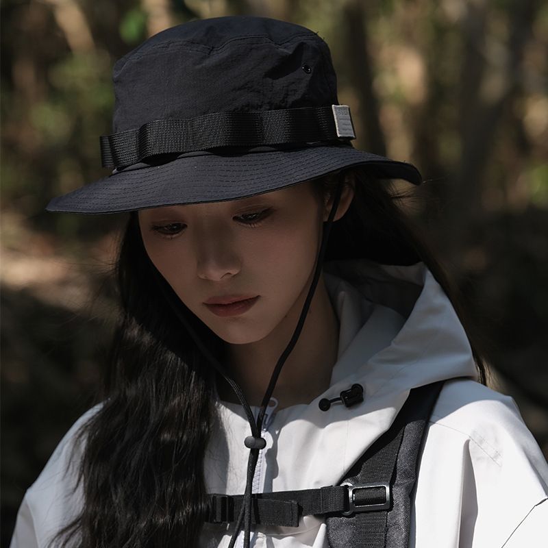 2024 New Outdoor Thin Quick Drying Spring/Summer Drawstring Climbing for Men Women Fisherman Sunshade and Sunscreen_voghion.com