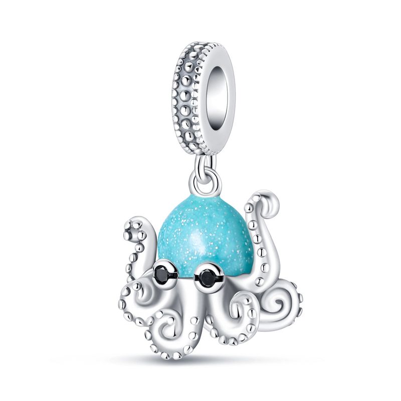 Women's Jewelry Luminous Ocean Style Shell Crab Dolphin Starfish Turtle Pendant Silver Plated DIY Jewelry Accessories Beads_voghion.com