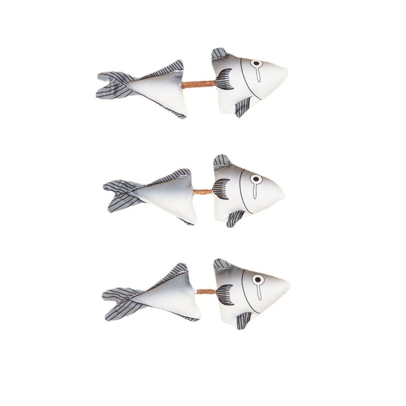 Bastoncino da dentizione in peluche a forma di pesce realistico, con alito fresco, per gatti, giocattolo anti-noia, per la pulizia dei denti_voghion.com