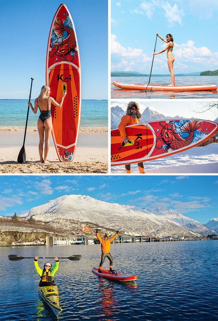 Q9D Aufblasbares SUP-Surfbrett - Verdicktes Paddle Board für das Surfen im Freien für Erwachsene_voghion.com