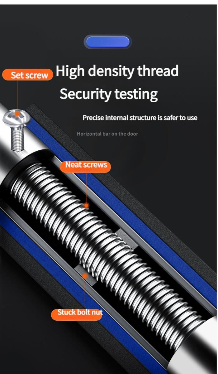 Home No-Drill Türstange Indoor Pull-Up Frame Trainer Erwachsene Fitnessgeräte_voghion.com