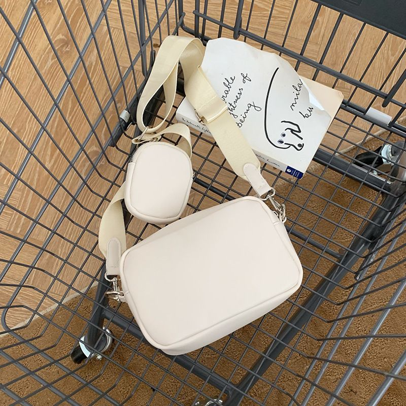 3-in-1 Bag, Wide Shoulder Strap, Shoulder Bag, Messenger Bag, Women's Small Square Bag._voghion.com