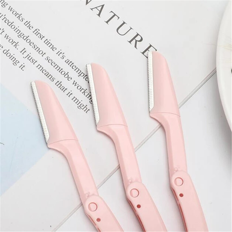 3/10 Pz Rasoio per sopracciglia Rasoio per sopracciglia Donna Viso Rasoio per rimozione dei capelli Lame per rasoio per sopracciglia per strumenti di trucco cosmetico di bellezza_voghion.com