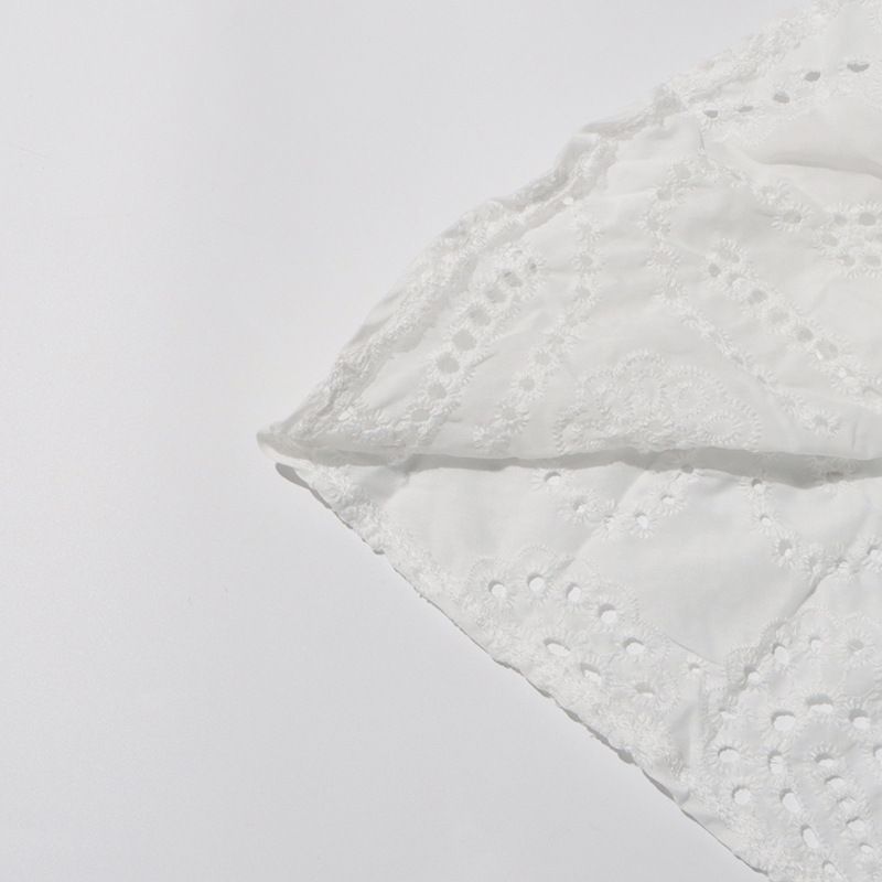 Vêtements pour femmes, col rond, gilet sans manches, taille haute, jupe brodée, costume deux pièces_voghion.com