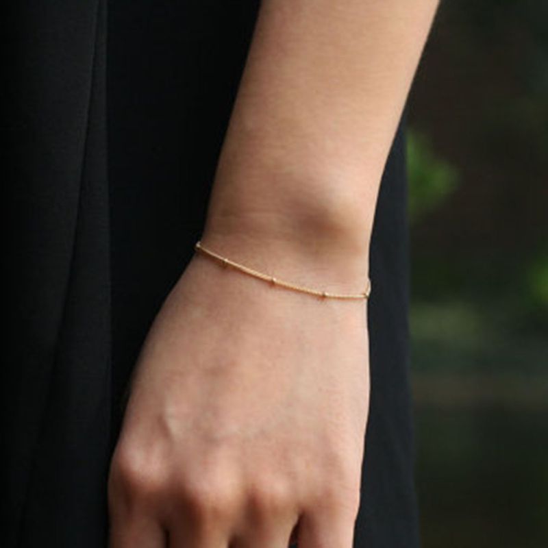 Shuosbai Damen-Armband, kleine Perlen, einfarbig, korruptionsbeständig, Handkette für den täglichen Gebrauch_voghion.com