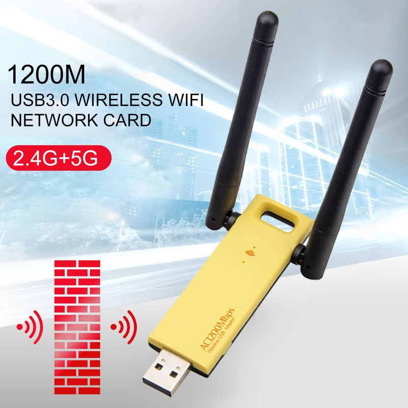 Xinweiqing Dongle Dual Antennas 2.4GHz USB 3.0 Wireless WiFi Adapter for Windows XP/Vista/7/8/10_voghion.com