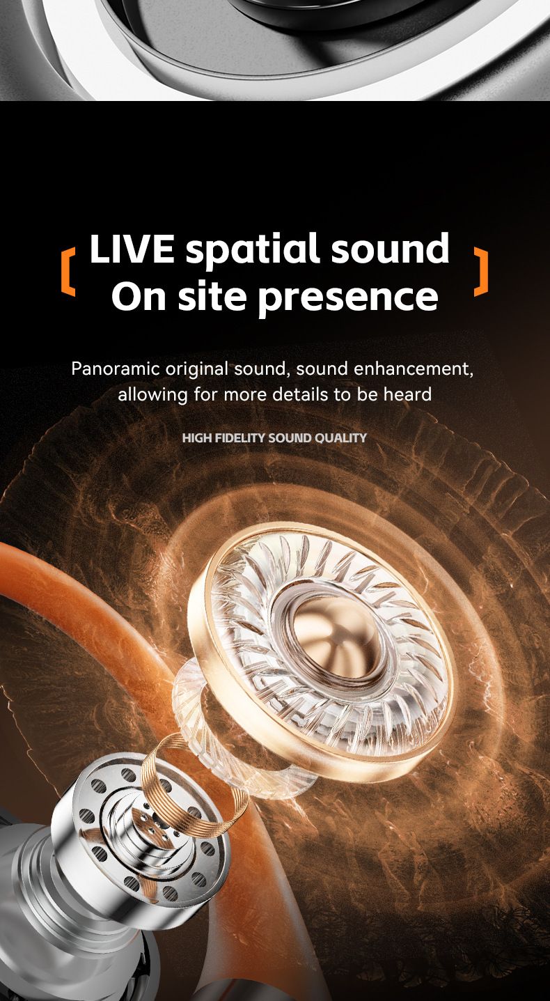 AI Translation Non-In-Ear Over-Ear Rotating Design Fire Wheel Bluetooth Earphones Open-Back_voghion.com