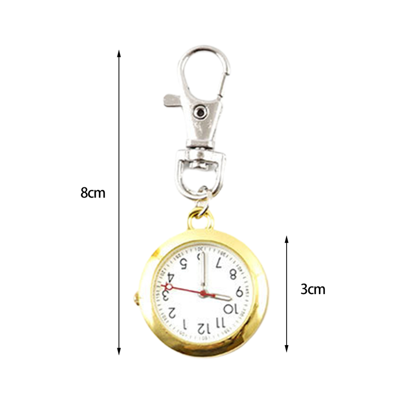 Xinweiqing Taschenuhr mit Quarzwerk, ultraleise, großer Bildschirm, mit Karabinerverschluss, Zeitaufzeichnung, batteriebetrieben, Unisex_voghion.com
