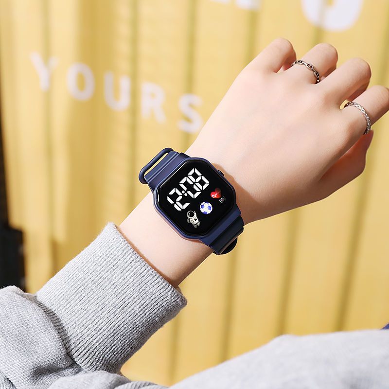 2023 LED Für Kinder Jungen Sport Wasserdichte Uhren Mädchen Silikon Digital Uhr Casual kinder Elektronische Uhr_voghion.com
