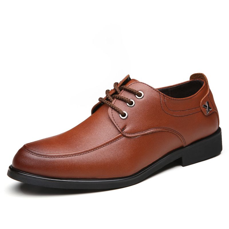 Unschlagbare Qualität Britische Business Casual Schnürschuhe Professionelle Arbeit Hochzeit Jugendmode Spitze Kleine Lederschuhe, Herrenschuhe_voghion.com