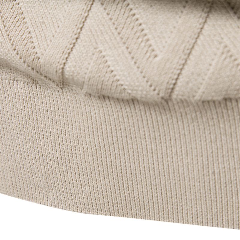Autumn And Winter New Pure Cotton Men's Sweater Men's Sweater Pullover Solid Color Knitted Sweater Men_voghion.com