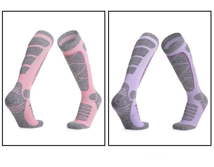 Women's Skiing Outdoor Sports Thickened Mountaineering Towel Bottom Sweat-absorbing Socks_voghion.com