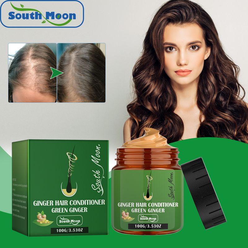 South Moon Ginger repariert trockenes, wütendes Haar, spendet tiefenwirksam Feuchtigkeit und macht das Haar weich._voghion.com