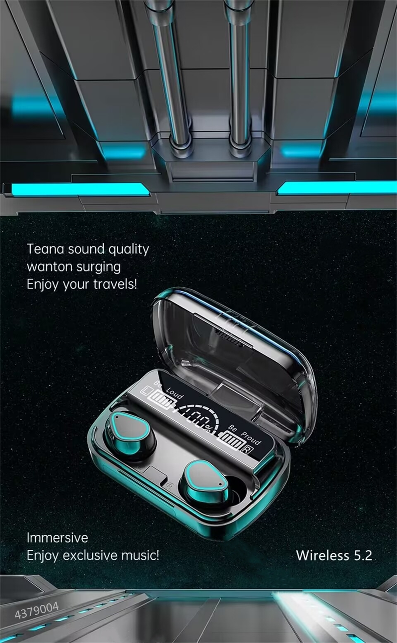2023 Nieuwe Bluetooth 5.2 Draadloze TWS Oortelefoon Smart Touch Call Headset Waterdichte Ruisonderdrukkende Hoofdtelefoon voor Alle Smartphones_voghion.com