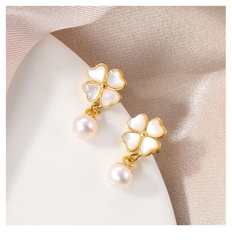 Accessori da donna Orecchini con diamanti incastonati, design dal temperamento semplice, tendenza, orecchini_voghion.com