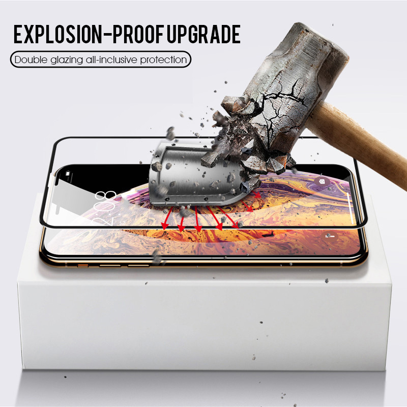 4 Stück Vollständige Abdeckung aus gehärtetem Glas für iPhone 15 14 13 12 11 Pro Max 13Mini 12Mini 15Plus Displayschutzfolie iPhone X XR XSAMX 8 7 6 Plus SE2 Glas_voghion.com