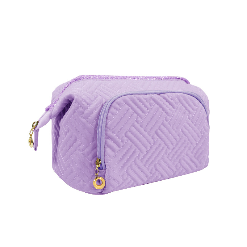 Gesteppte Make-up-Tasche, große Kapazität, hochwertige Reise-Kulturtasche, wasserdicht, Make-up-Tasche, Aufbewahrungstasche_voghion.com