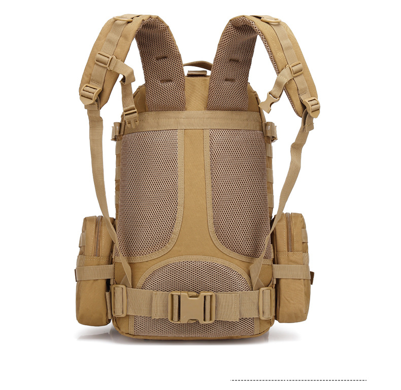 Mochila masculina camuflada para viagem, mochila tática de grande capacidade_voghion.com