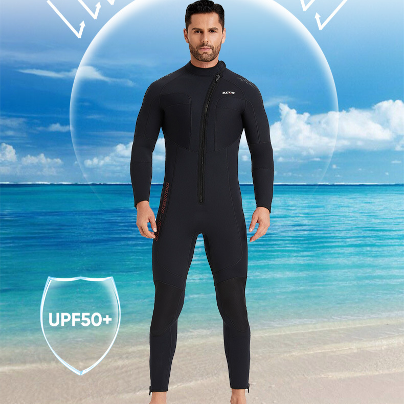 Wetsuit Eendelig warm surfwetsuit van 5 mm voor dames. Slijtvast snorkelwetsuit voor dames_voghion.com
