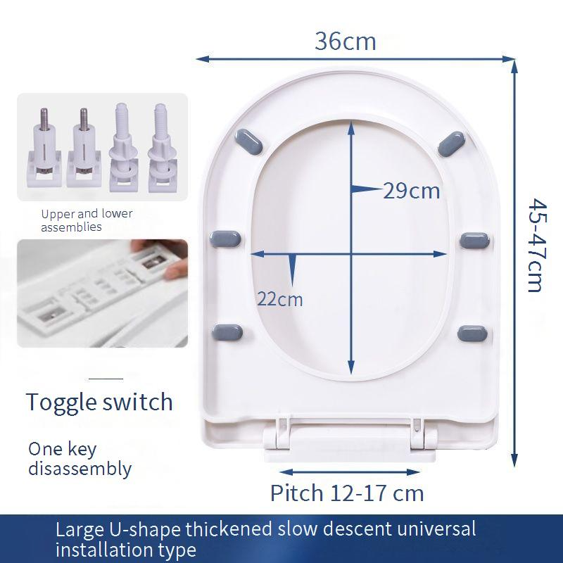 Copriwater universale per uso domestico, spesso, rallentatore, accessori vecchio stile_voghion.com