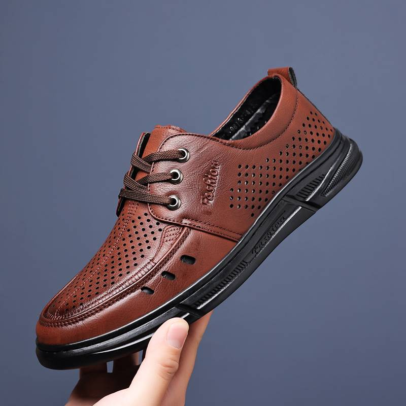 Herenschoenen, formeel, zakelijk, Oxford blok, lakleer, veterschoenen, comfortabele puntschoenen voor heren_voghion.com