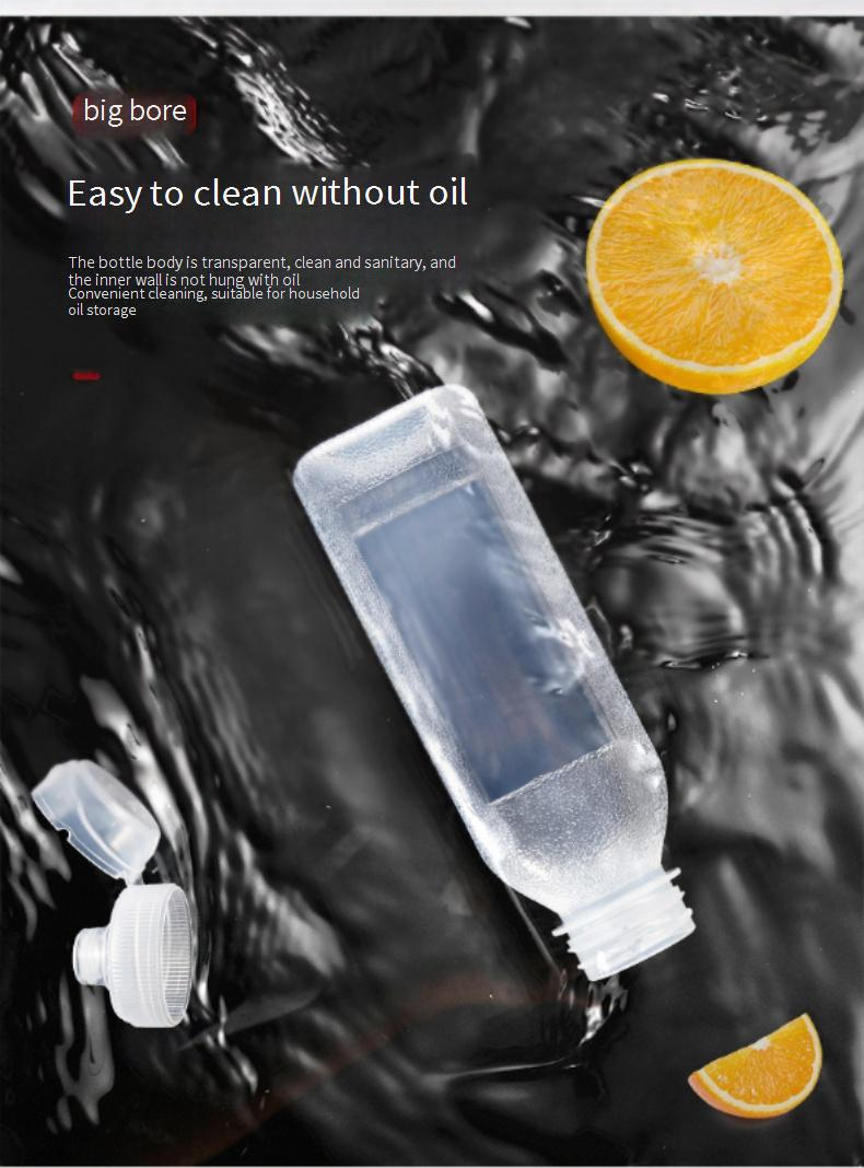 Oil Dispenser - Squeeze Bottle With Narrow Spout For Kitchen Use (Heat-Resistant Portion Control 500ml Capacity BPA-Free)_voghion.com