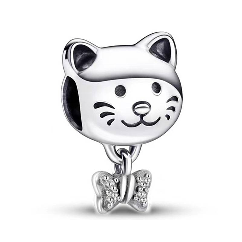 Ciondolo di lusso in argento con diamanti, in lega, con perline cave, fai da te, componenti e accessori per gioielli_voghion.com
