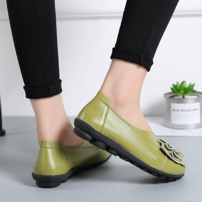 Spring/Summer Flower Comfortable Bean Women's Shoes Flat Women's Singles Shoes_voghion.com